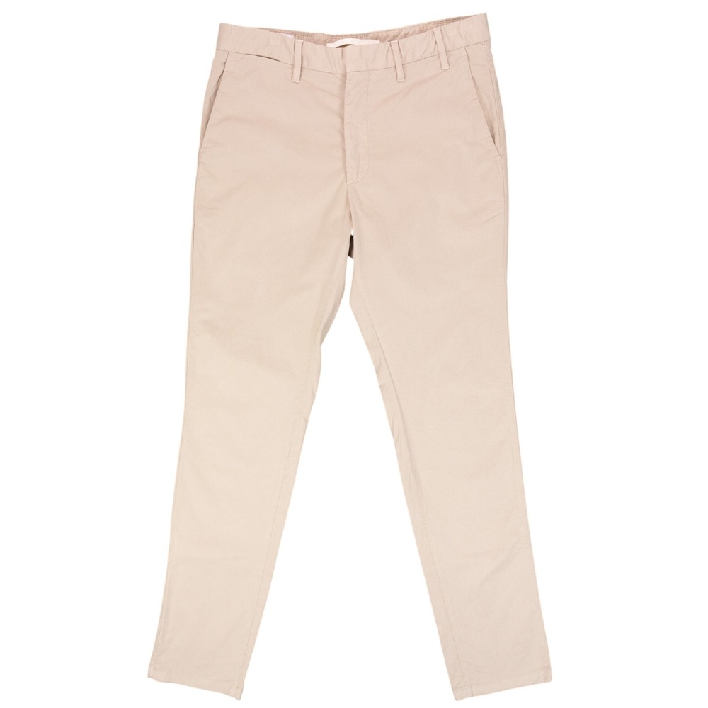 Norse Projects Aros Slim Light Stretch Chino Pants Mens 30 Beige Cotton Twill
